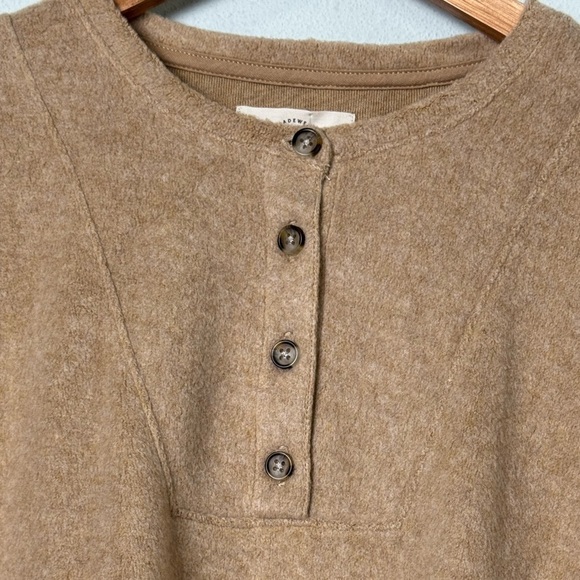 NWT Madewell MWL Cozybrushed Henley Top Size Medium - Picture 5 of 10
